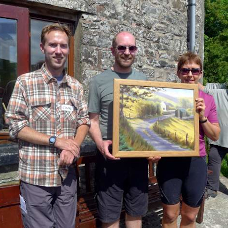 painting presentation Elenydd Wilderness Hostels