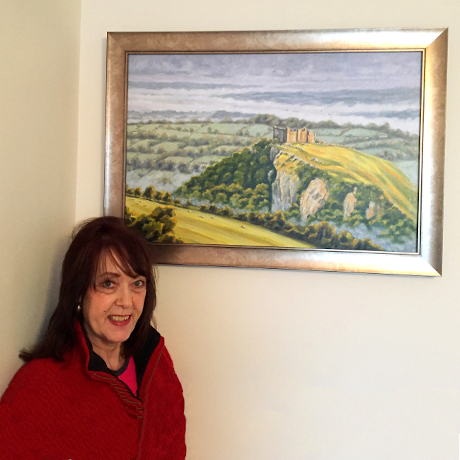 carreg cennen castle painting