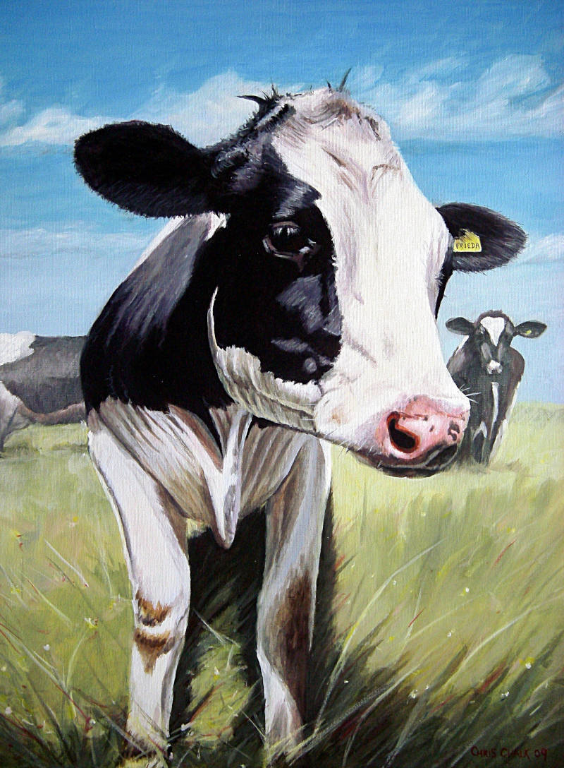 Cow Painting, One of the Girls