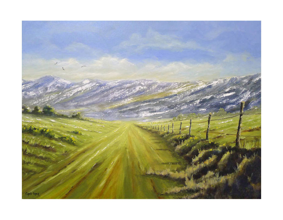 fine art print of llangrannog in wales